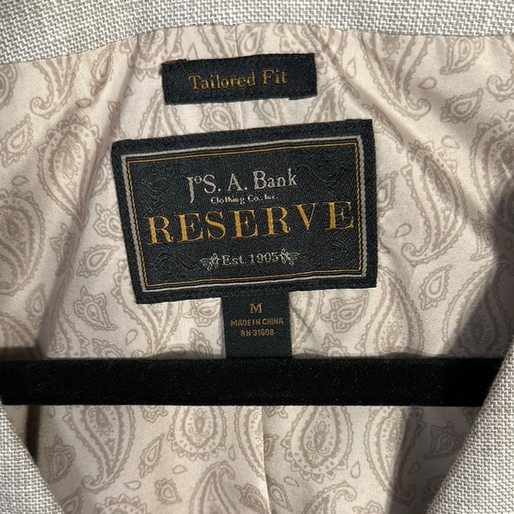 Jos. A. Bank Reserved Linen Cotton Blend Light Tan Men's Vest - Picture 2 of 8